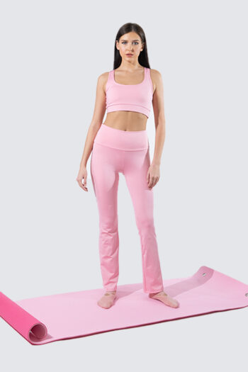 Pink flare leggings